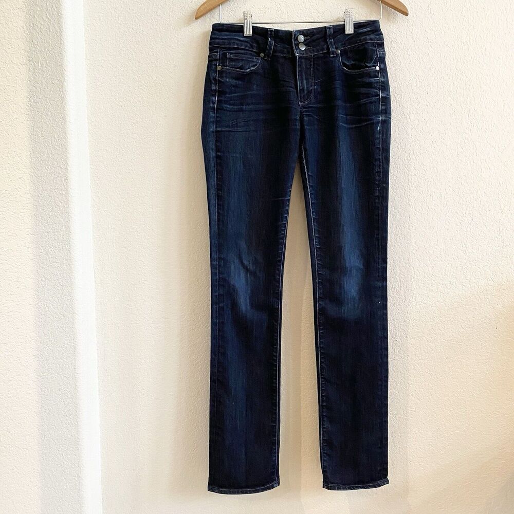 Paige Women's Jeans 27 Hidden Hills Bootcut Blue Denim Dark Wash Jeans